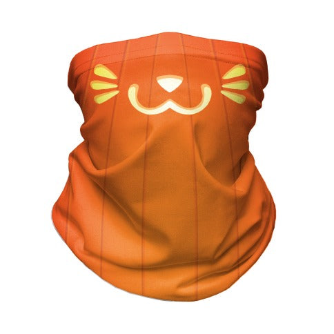 Pumpkin Cat Mouth Neck Gaiter