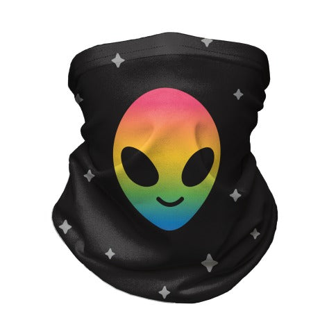 Rainbow Alien Neck Gaiter