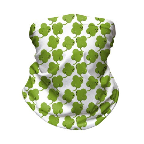 ShamButts Pattern White Neck Gaiter