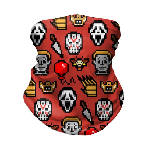 Slashers Pixel Pattern Neck Gaiter