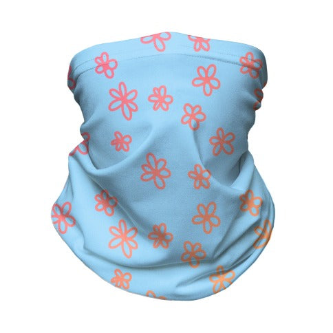 Tiny Little Gradient Flowers Neck Gaiter
