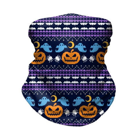 Ugly Halloween Sweater Neck Gaiter