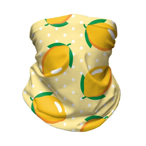 Whole Lemon Pattern Neck Gaiter