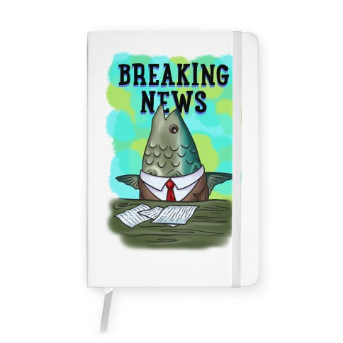 Fish News Anchor Parody Notebook