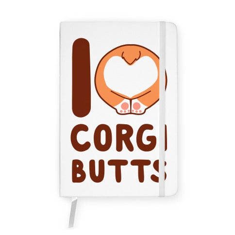 I Heart Corgi Butts Notebook