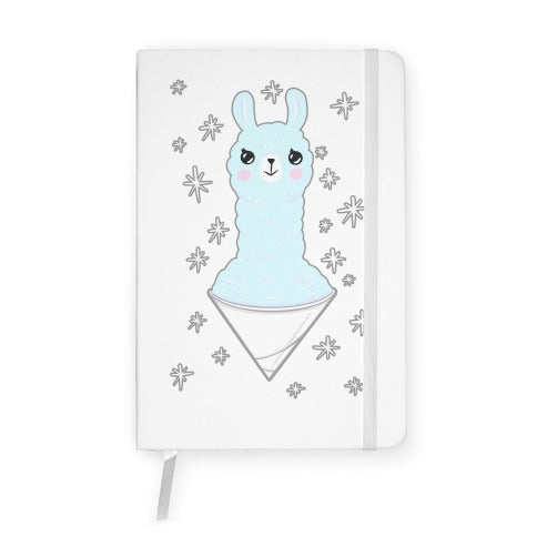 Llama Snow Cone Notebook