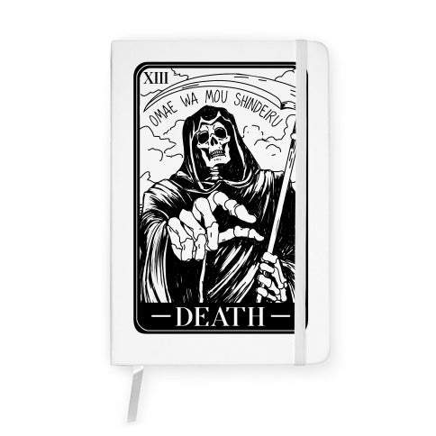 Omae Wa Mou Shindeiru Death Tarot Card Notebook