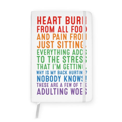 These Are A Few Of The Adulting Woes Notebook