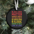 Black Lives Matter List Ornament