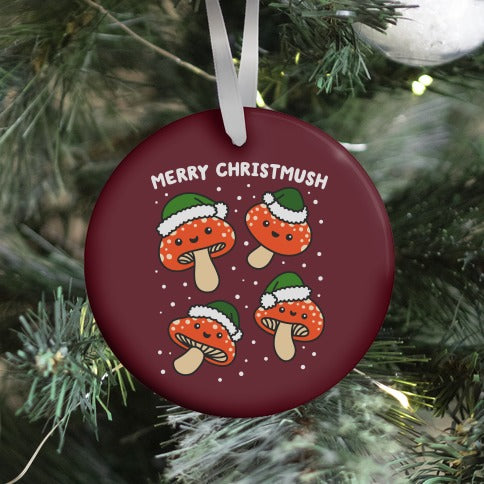 Merry Christmush Mushrooms Ornament