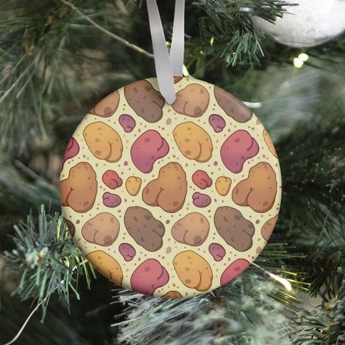 Potato Butts Pattern Ornament