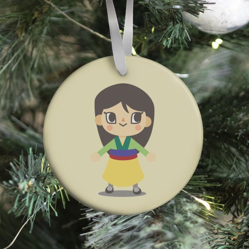 Princess Crossing Mulan Parody Ornament