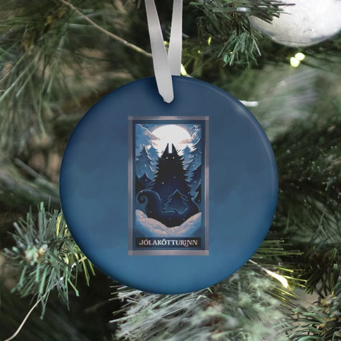 Yule Cat Tarot Card Jólakötturinn Ornament