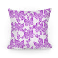 Butterfly Vagina Pattern Pillow