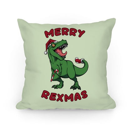 Merry Rexmas Pillow