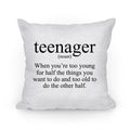 Teenager Definition Pillow