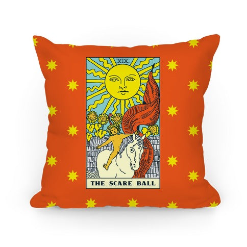 The Scare Ball Tarot Pillow