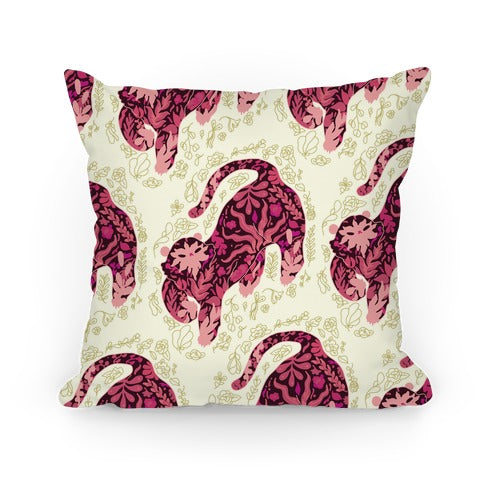 Floral Tiger Pillow