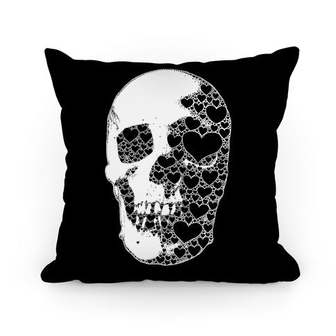 Heart Skull Pillow