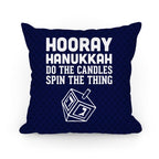Hooray Hanukkah Pillow