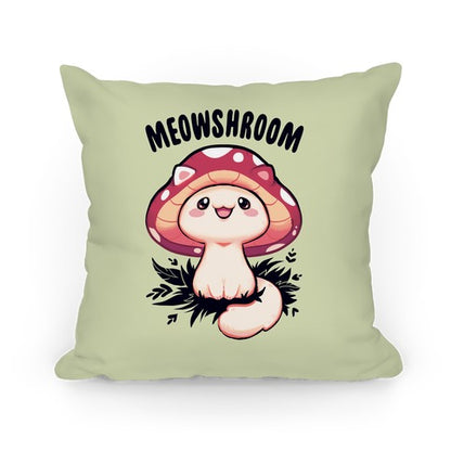 Meowshroom Pillow