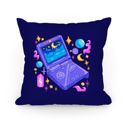 Pixelated Witchy Game Boy Pillow