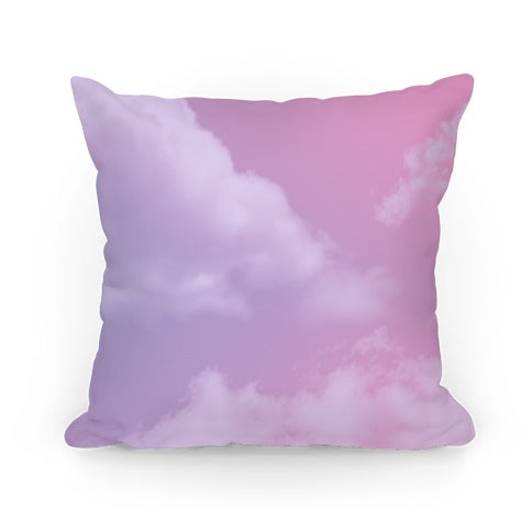 Dreamy Y2K Clouds Pillow