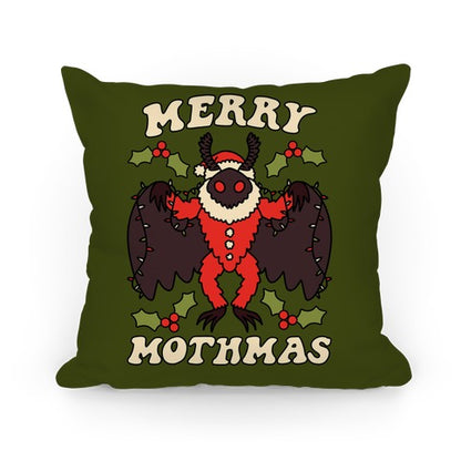 Merry Mothmas Pillow