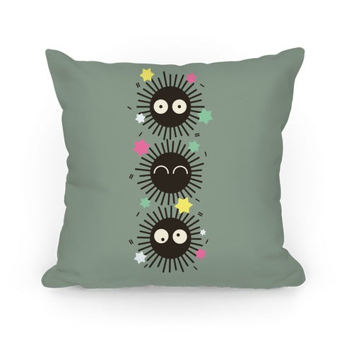 Happy Soot Sprites Pillow