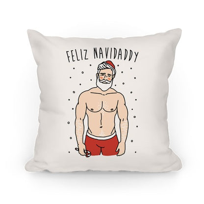 Feliz Navidaddy Parody Pillow