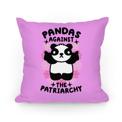 Pandas Against the Patriarchy Pillow