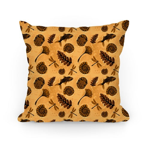 Small Fossil Pattern Pillow