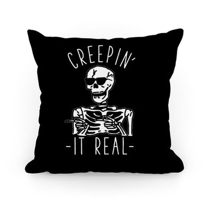 Creepin' It Real Skeleton Pillow