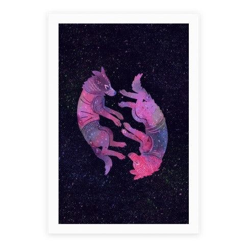 Astronaut Dogs Belka & Strelka Poster