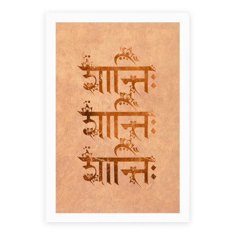 Shanti Shanti Shanti Poster