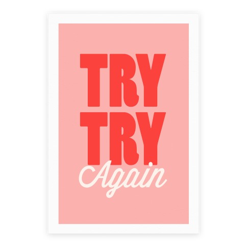 Try Try Again Poster
