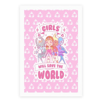 Zelda Girls Will Save The World Parody Poster