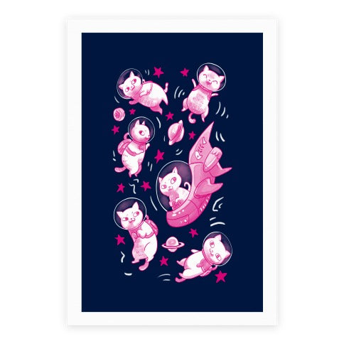 Cats In Space Poster