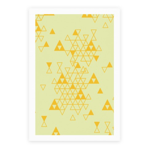 Geometric Triforce Pattern Poster