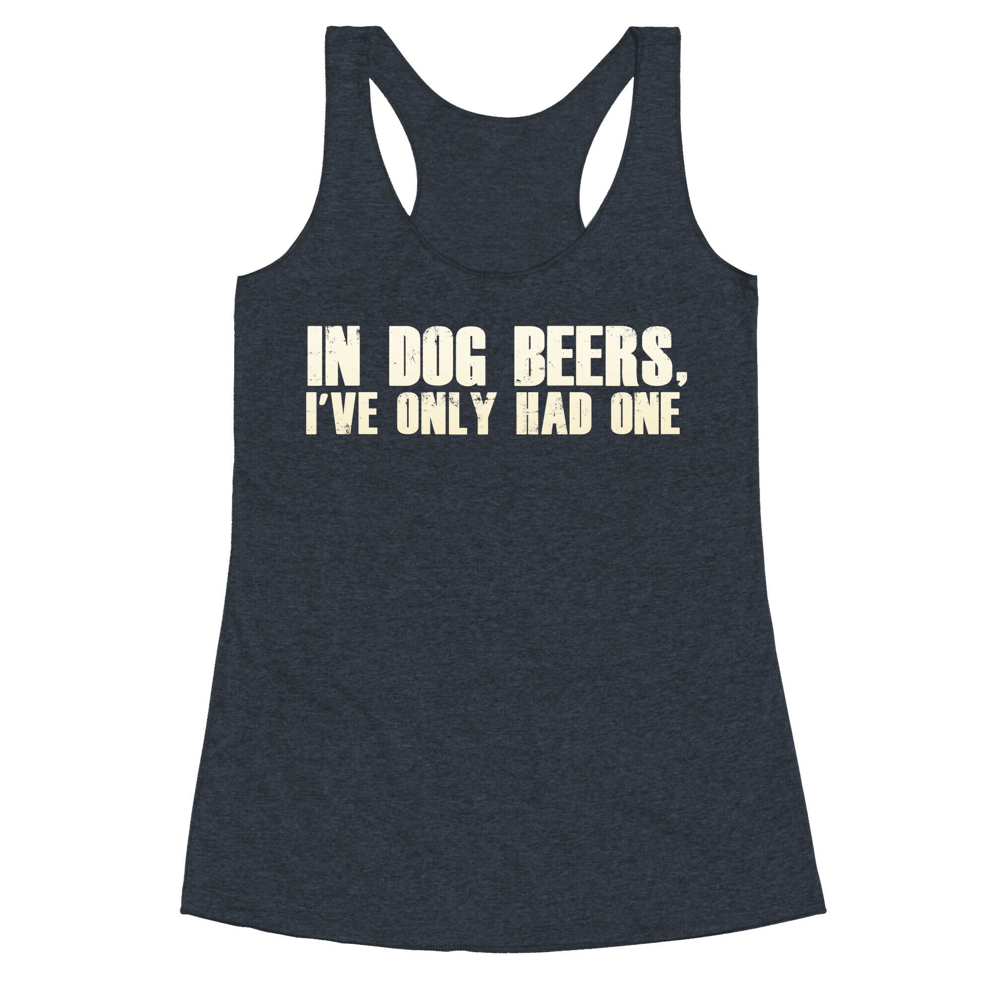 In Dog Beers Racerback Tank