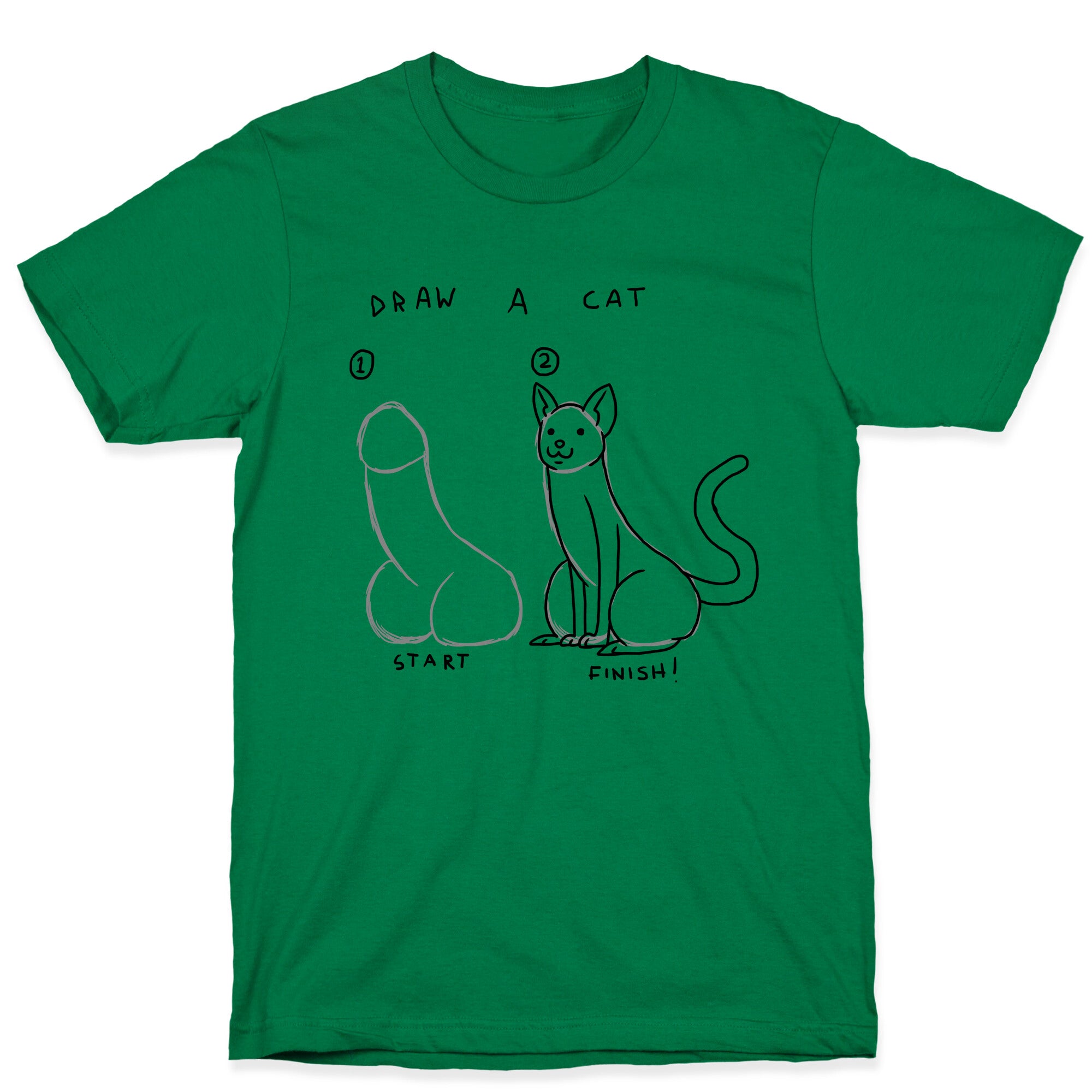 How To Draw a Cat T-Shirt