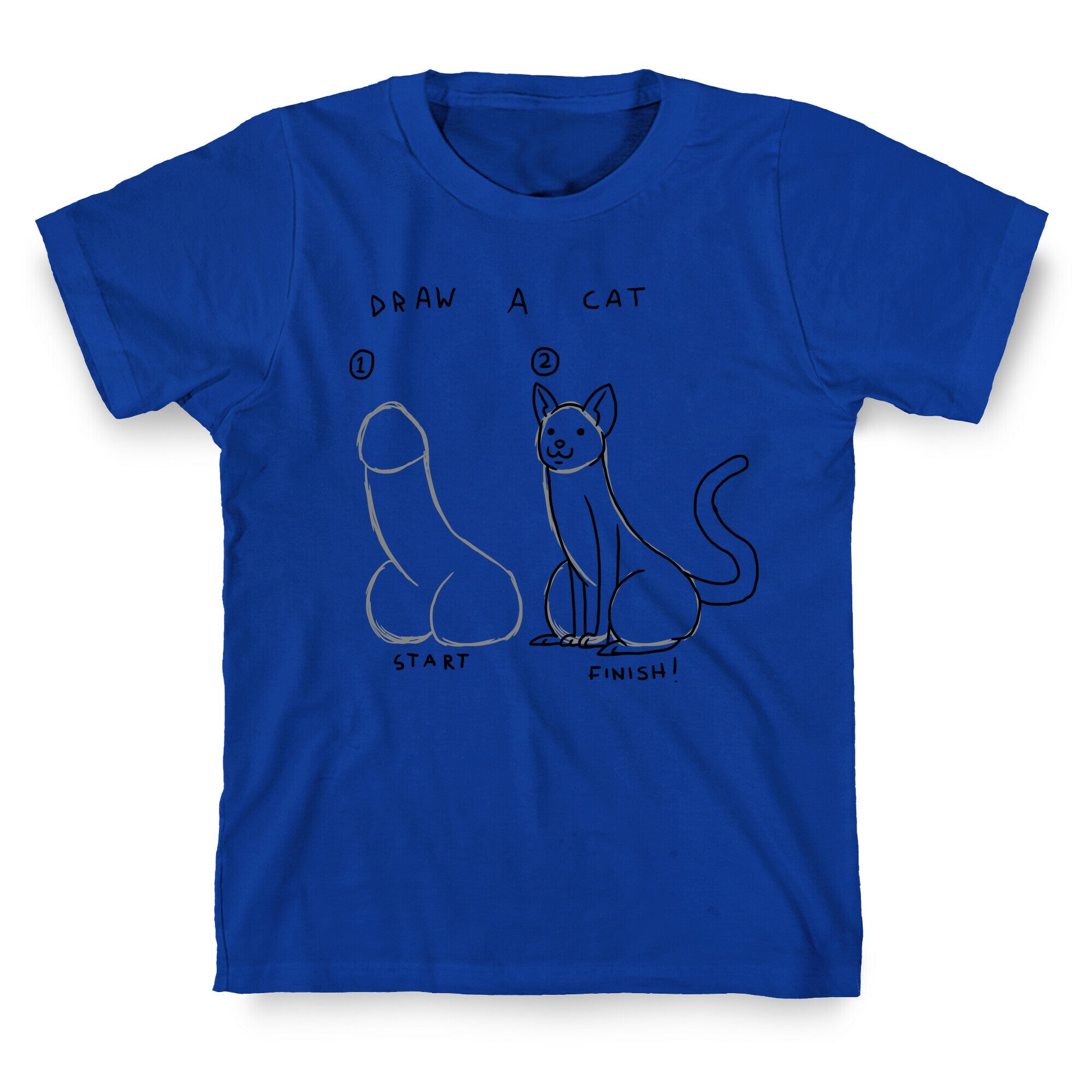 How To Draw a Cat T-Shirt
