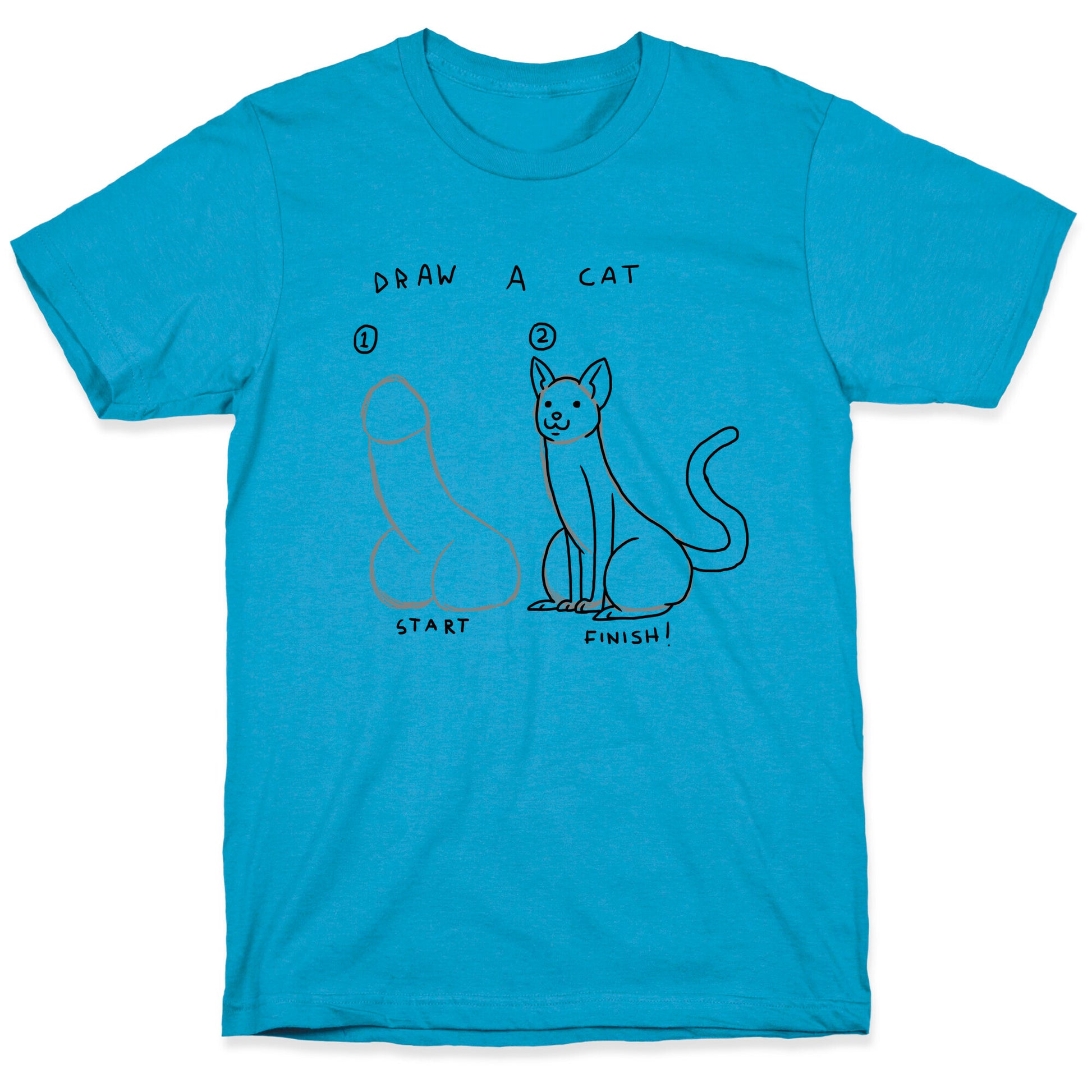 How To Draw a Cat Unisex Triblend Tee