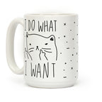 I Do What I Want Cat Coffee Mug