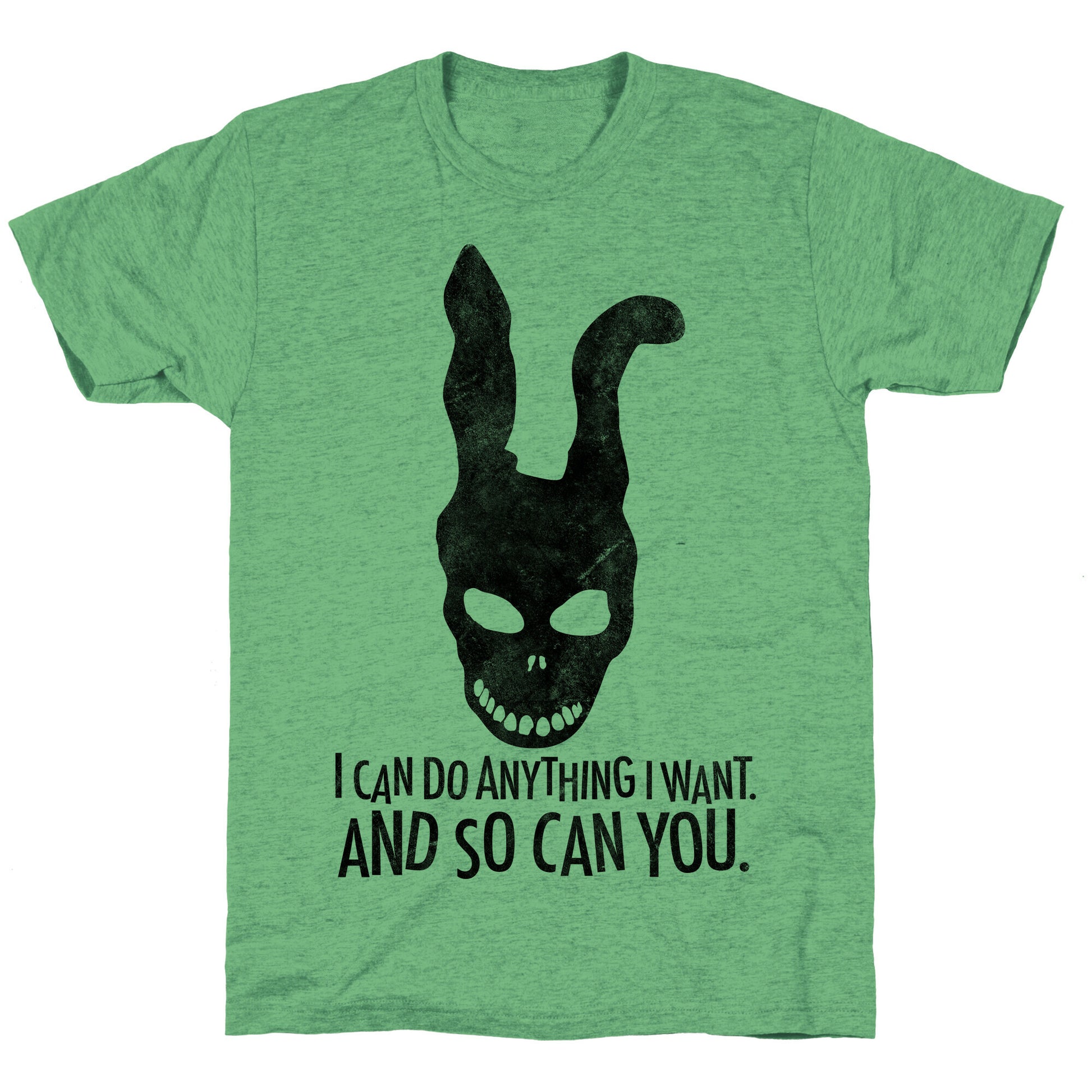 I Can Do Anything I Want Donnie Darko Frank Mask Unisex Triblend Tee