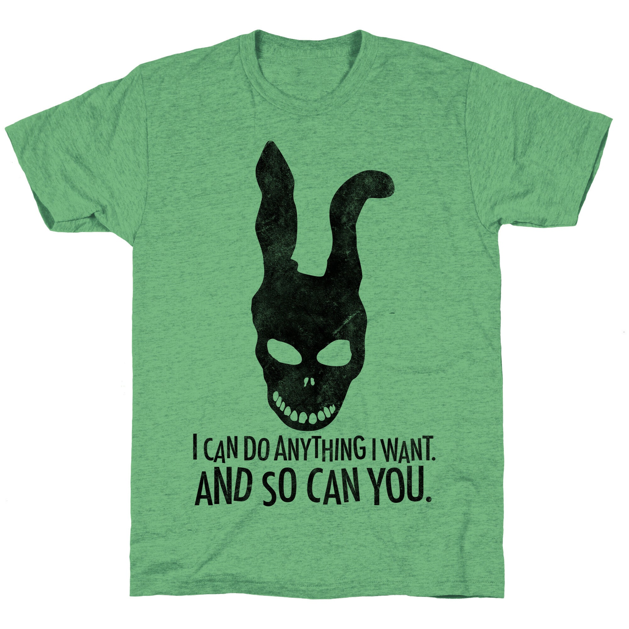 I Can Do Anything I Want Donnie Darko Frank Mask Unisex Triblend Tee