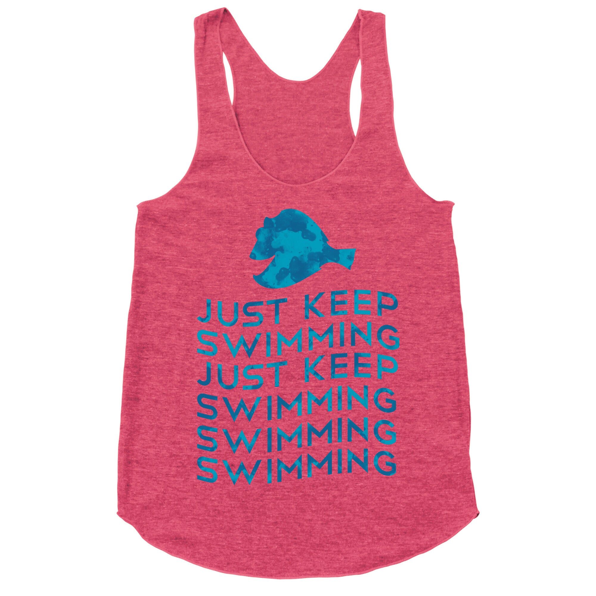 Just Keep Swimming Racerback Tank