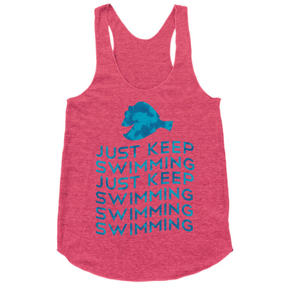 Just Keep Swimming Racerback Tank