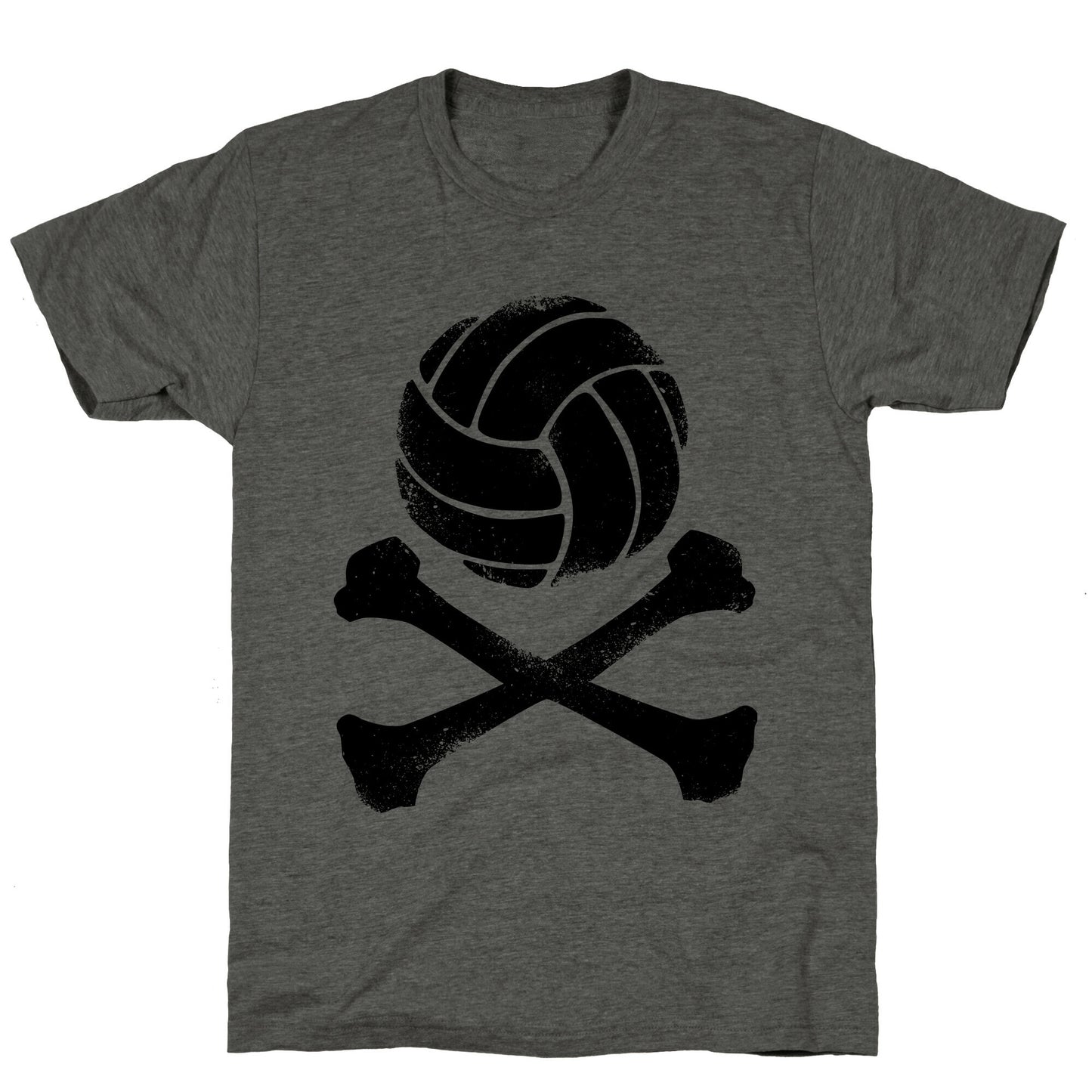 Volleyball and Crossbones (Vintage) Unisex Triblend Tee