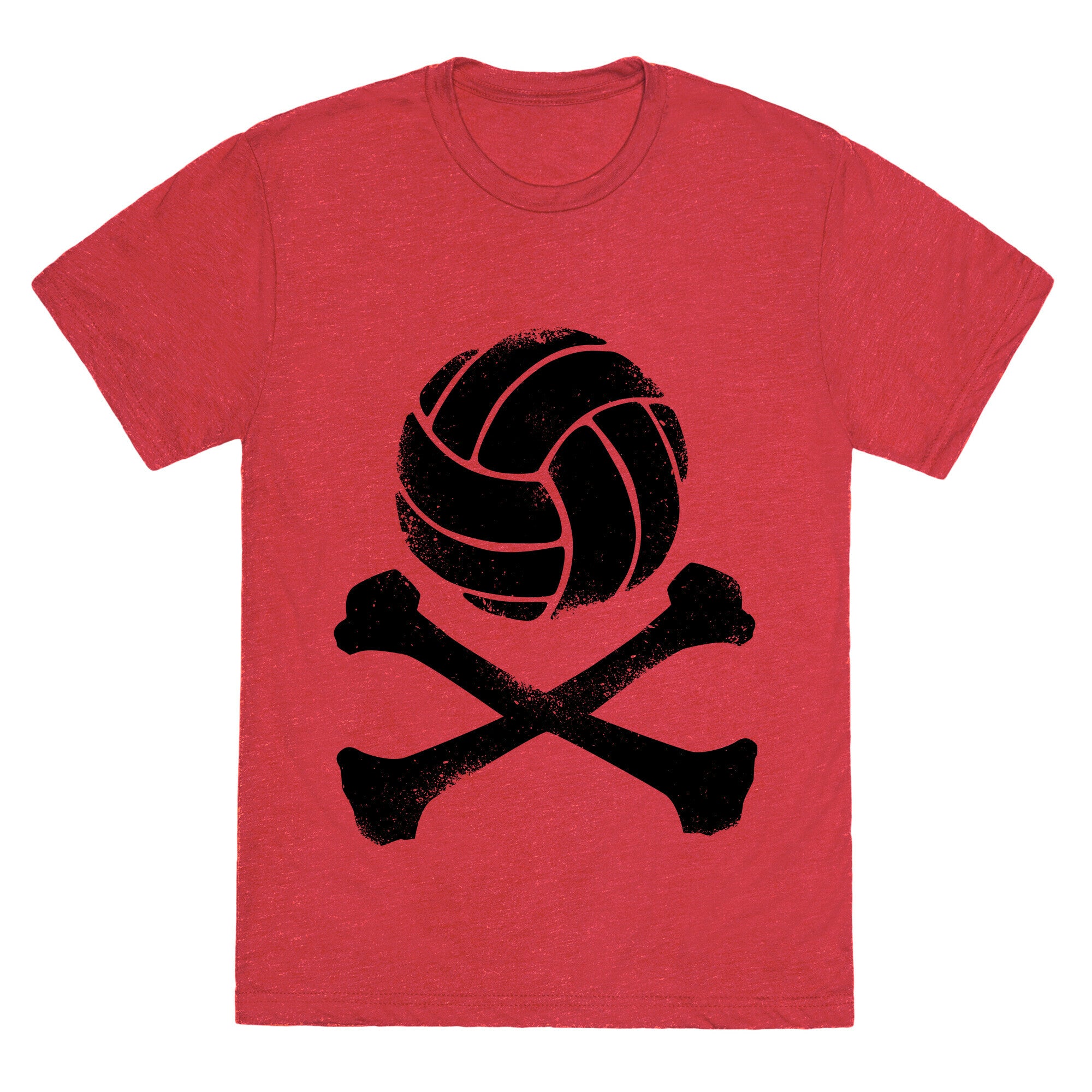 Volleyball and Crossbones (Vintage) Unisex Triblend Tee